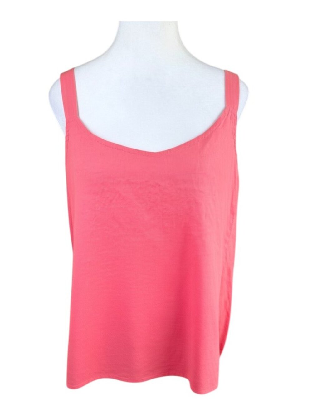 Eileen Fisher Linen Top Sleeveless Tank Coral (L)